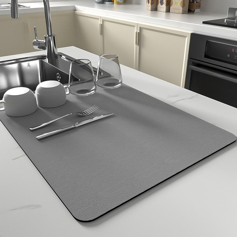 Silicone Dish Drying Mat With Non-Slip Quick-Dry Surface
