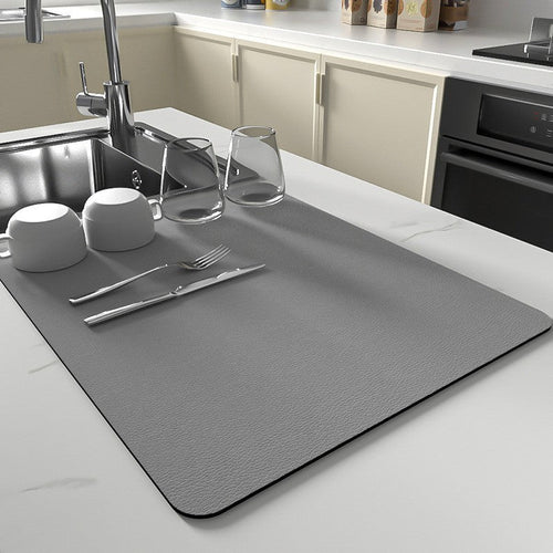 Silicone Dish Drying Mat With Non-Slip Quick-Dry Surface